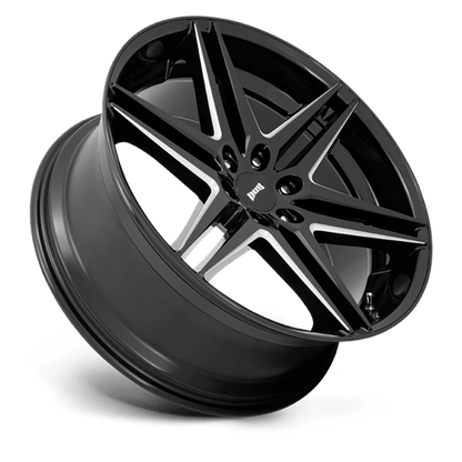 DUB S267 DIRTY DOG Glossy Black Milled 24x10 +30 6x135mm 87.1mm