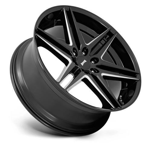 DUB S267 DIRTY DOG Glossy Black Milled 26x10 +30 6x135mm 87.1mm