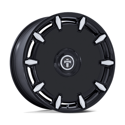 DUB DC271 CHEEF Gloss Black Milled 24x9 +15 5x115|5x120mm 74.1mm