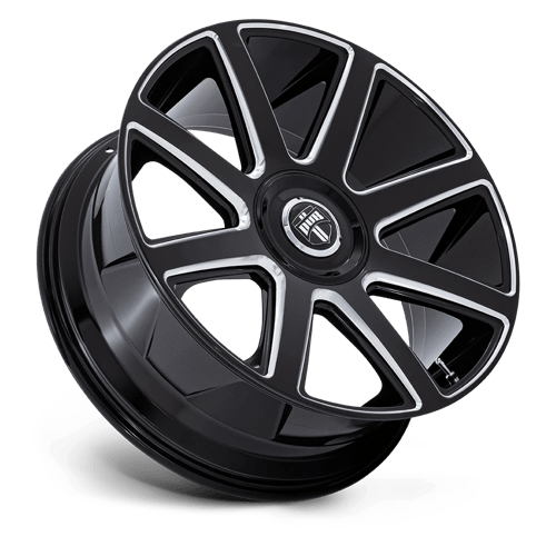 DUB DC273 PULL Gloss Black Milled 26x10 +20 Custom 72.6mm