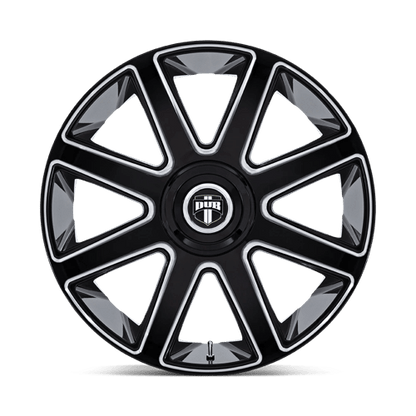 DUB DC273 PULL Gloss Black Milled 24x9 +38 5x115|5x120mm 74.1mm