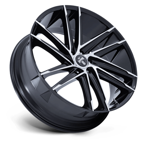 DUB DC275 BLAZE Gloss Black W/ Machined Face 24x10 +30 6x135mm 87.1mm