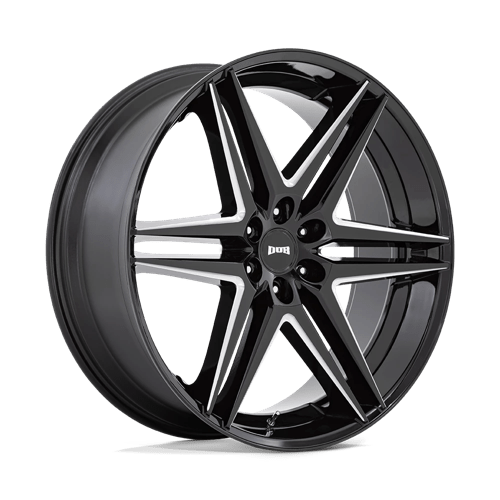 DUB S267 DIRTY DOG Glossy Black Milled 26x10 +25 6x139.7mm 106.1mm