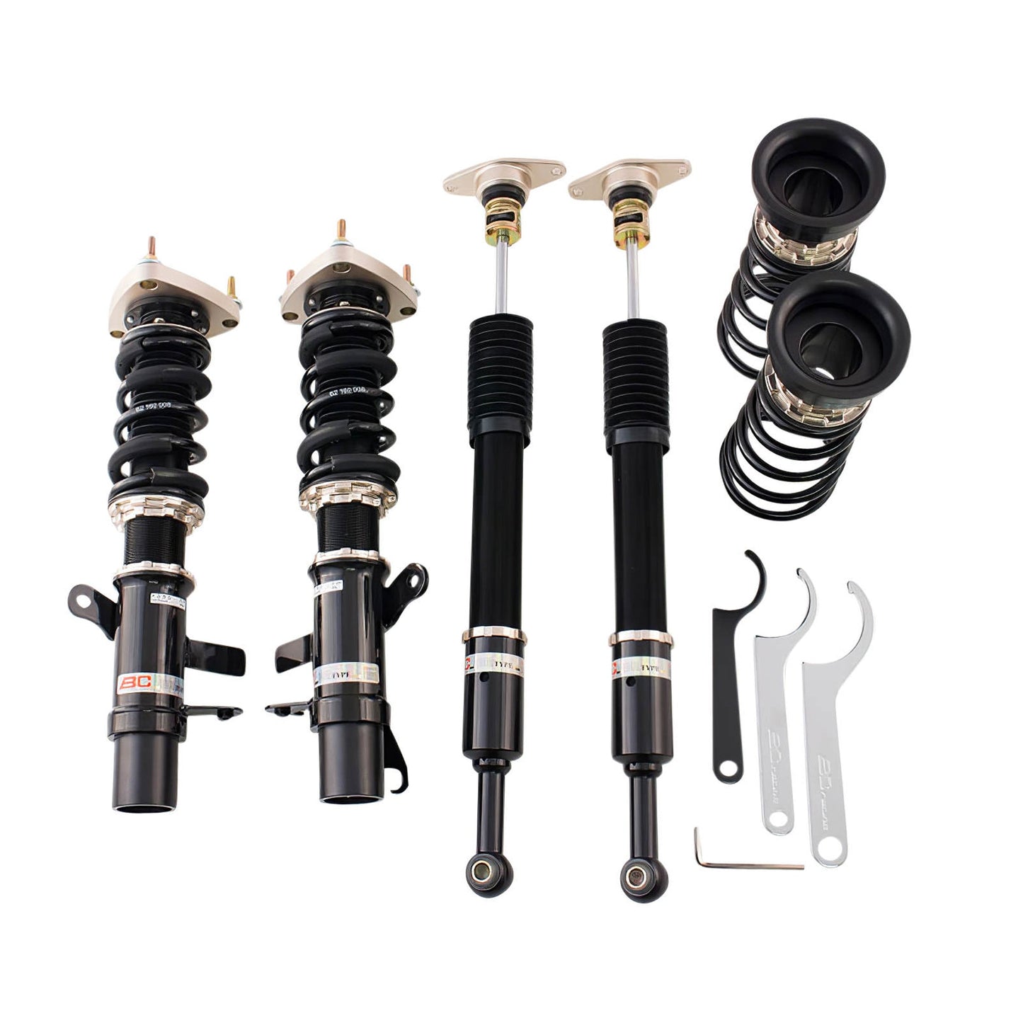 BC Racing BR Series coilovers on white background