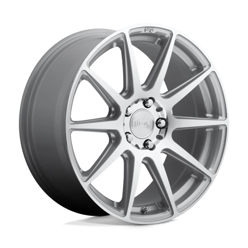 Niche M146 ESSEN Gloss Silver Machined 19x8.5 +42 5x112mm 66.6mm