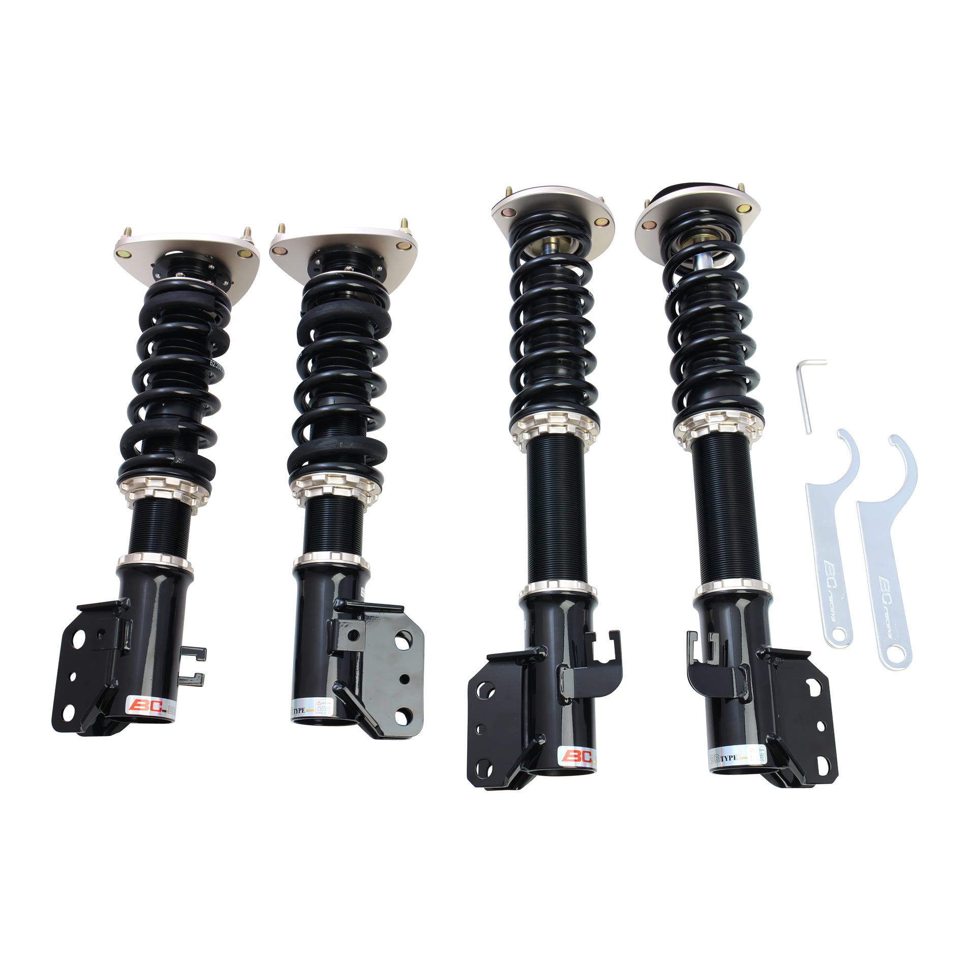BC Racing BR Series coilovers on white background