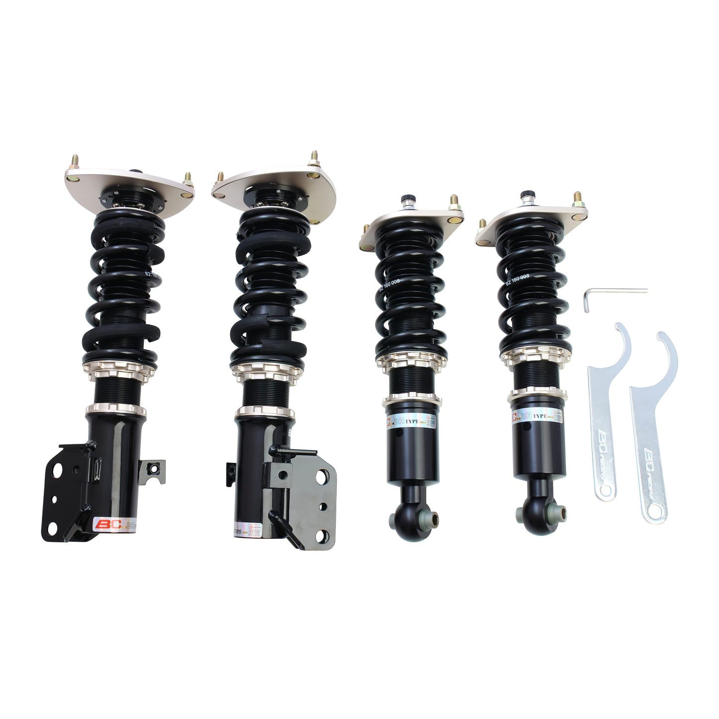 BC Racing BR Series coilovers on white background