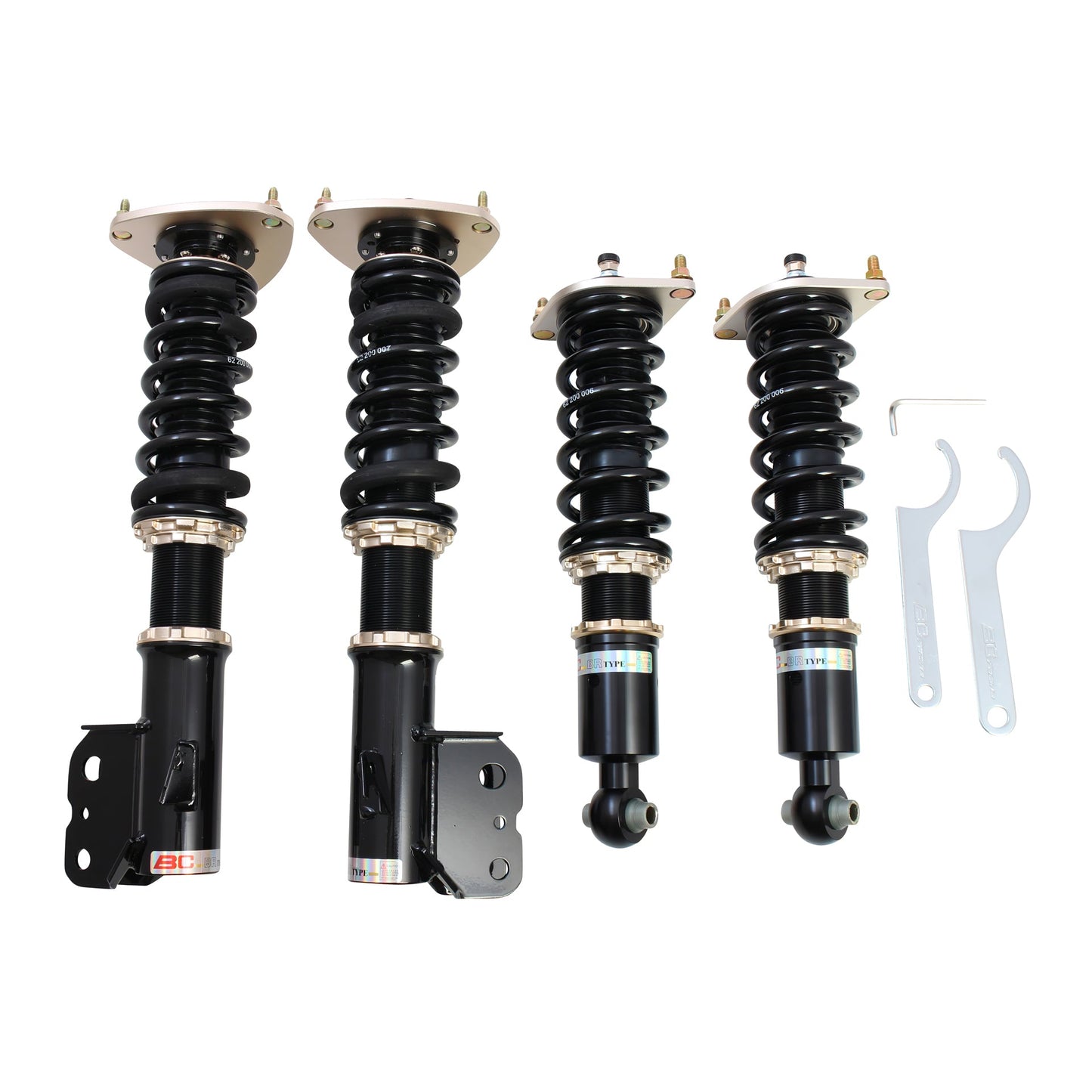 BC Racing BR Series coilovers on white background