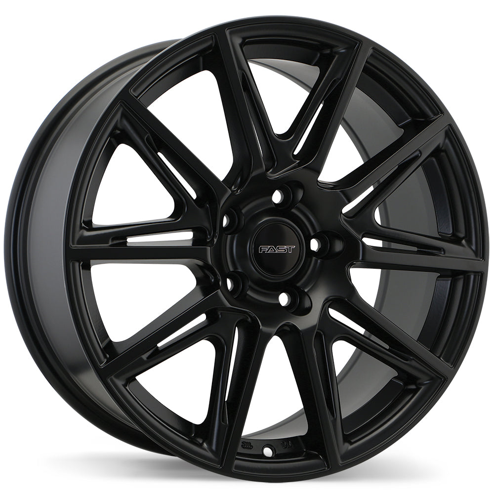 Fast Wheels Switch Satin Black 17x7.5 +45 5x112mm 66.5mm