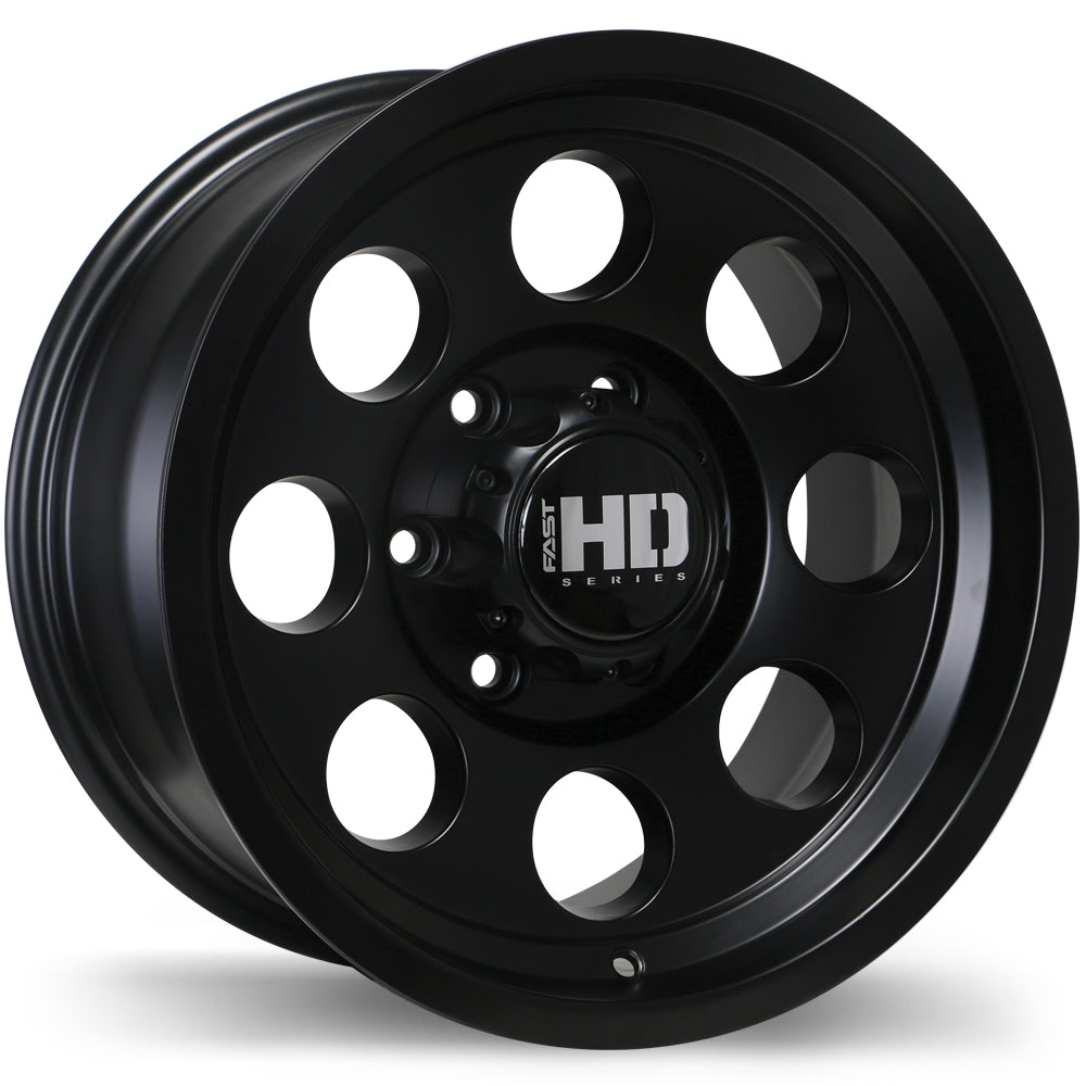 Fast HD Detour Satin Black 16x8 0 6x139.7mm 108.1mm