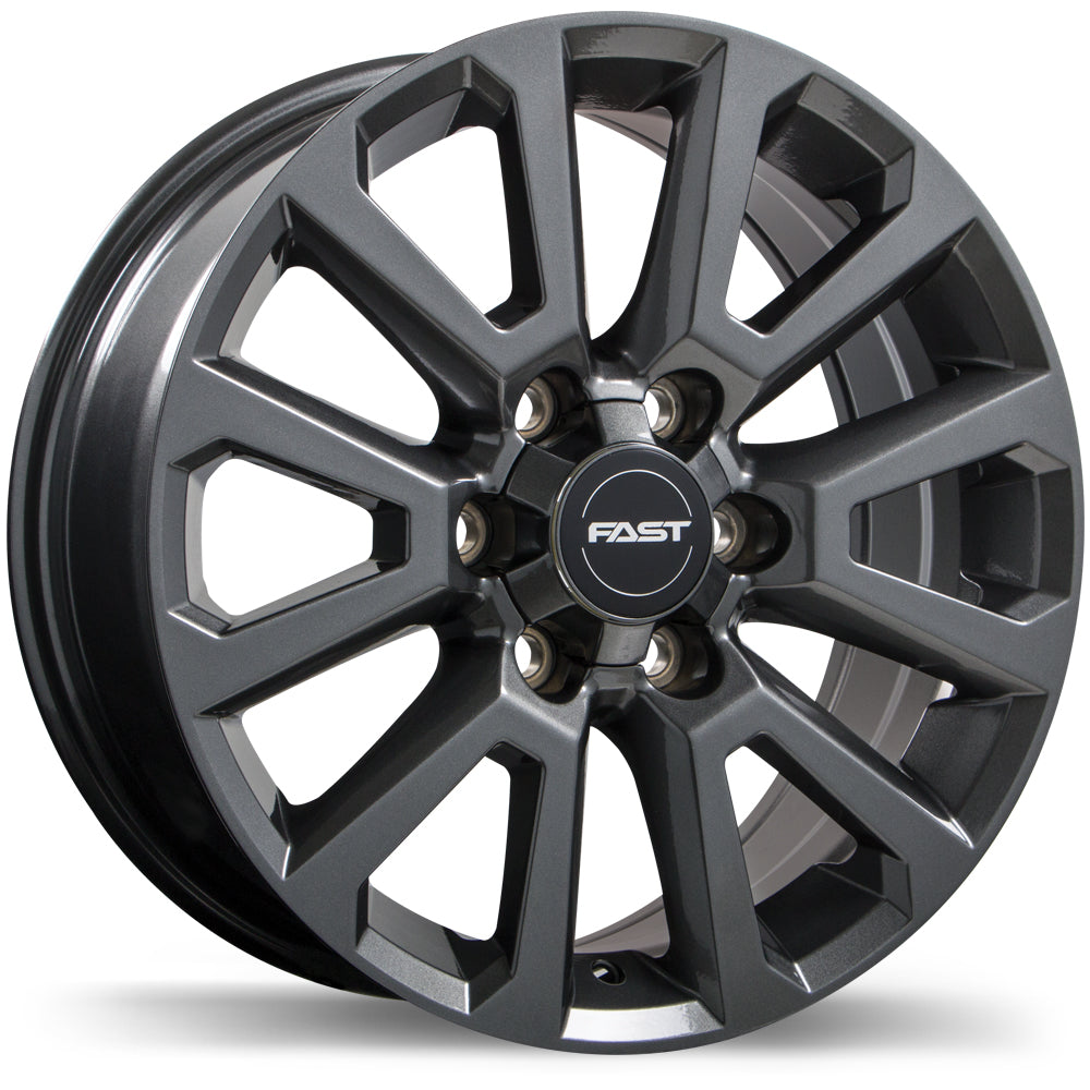 Fast Wheels Storm II Gloss Gunmetal 20x8.5 +35 6x135mm 87.1mm