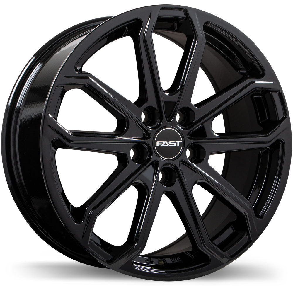 Fast Wheels Impression Gloss Black 18x8 +45 5x120mm 64.1mm