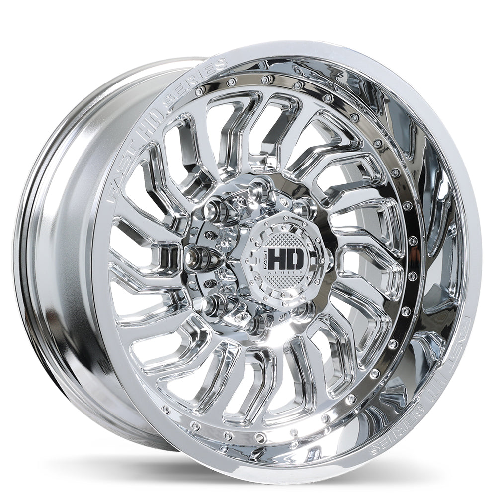 Fast HD D-STRUCT Chrome 20x10 -15 8x180mm 125.1mm