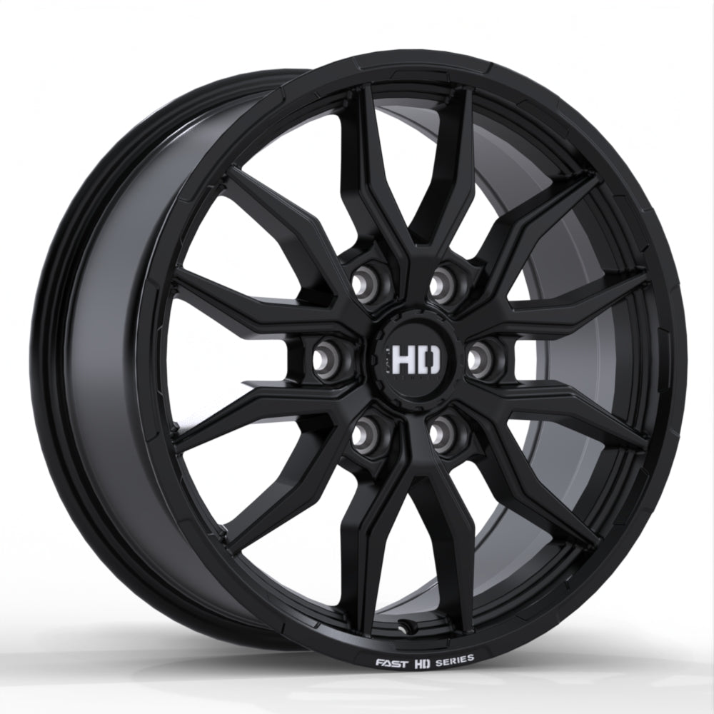 Fast HD Grit Satin Black with Milling 18x8 +55 6x139.7mm 95.1mm