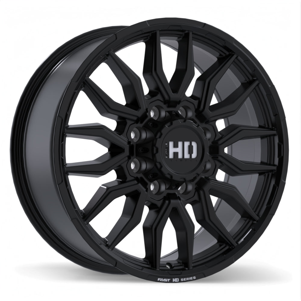 Fast HD Grit Satin Black with Milling 20x8.5 +47 8x180mm 124.4mm