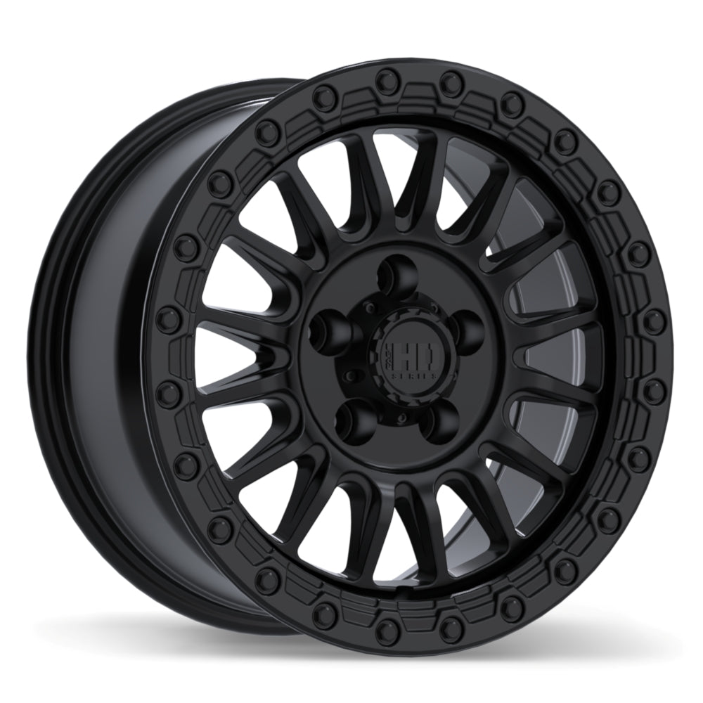 Fast HD Surge Satin Black with Gloss Black Lip 18x8.5 +40 5x127mm 71.5mm