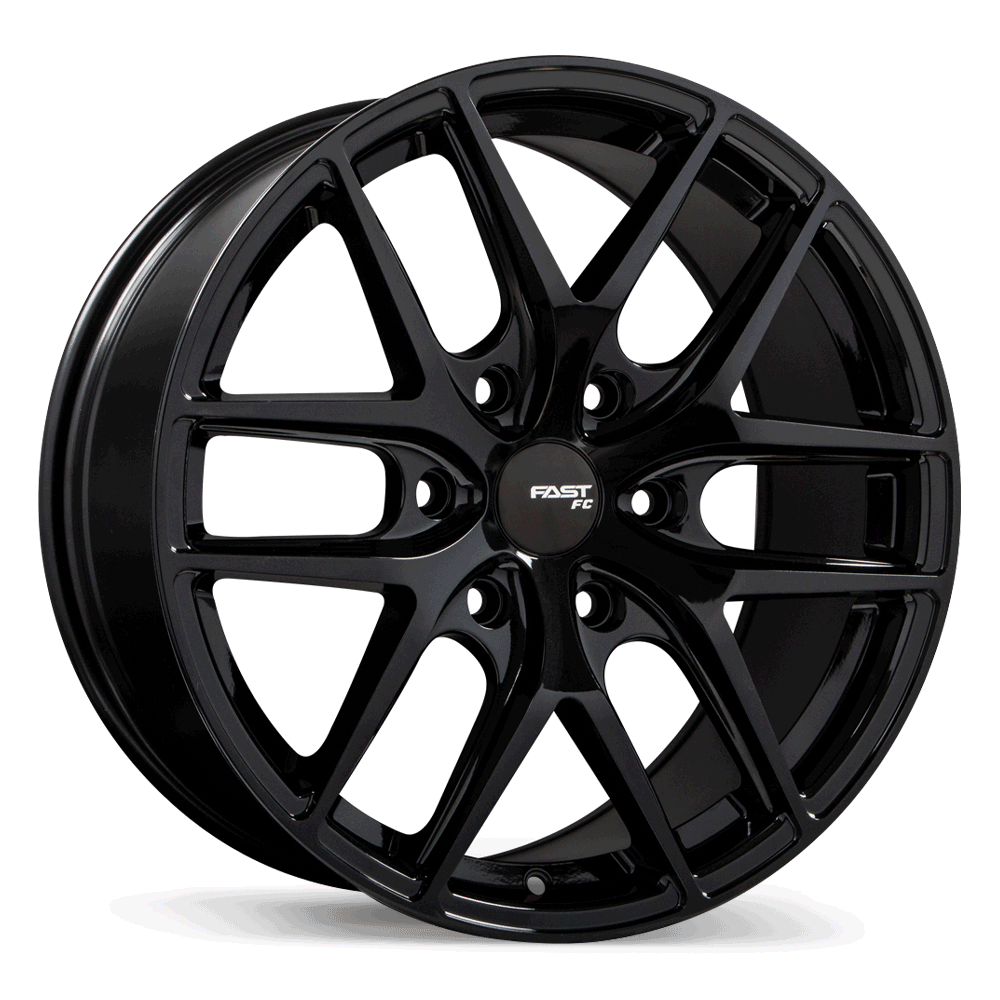 Fast Wheels FC04X Metallic Black 20x8.5 +40 6x120mm 67.1mm