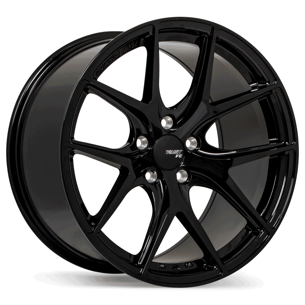 Fast Wheels FC04 Metallic Black 19x9.5 +35 5x120mm 72.6mm