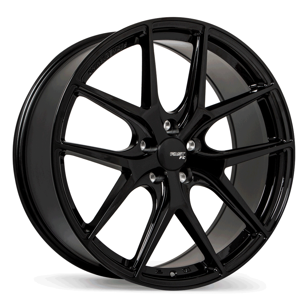 Fast Wheels FC04 Metallic Black 20x8.5 +35 5x120mm 72.6mm