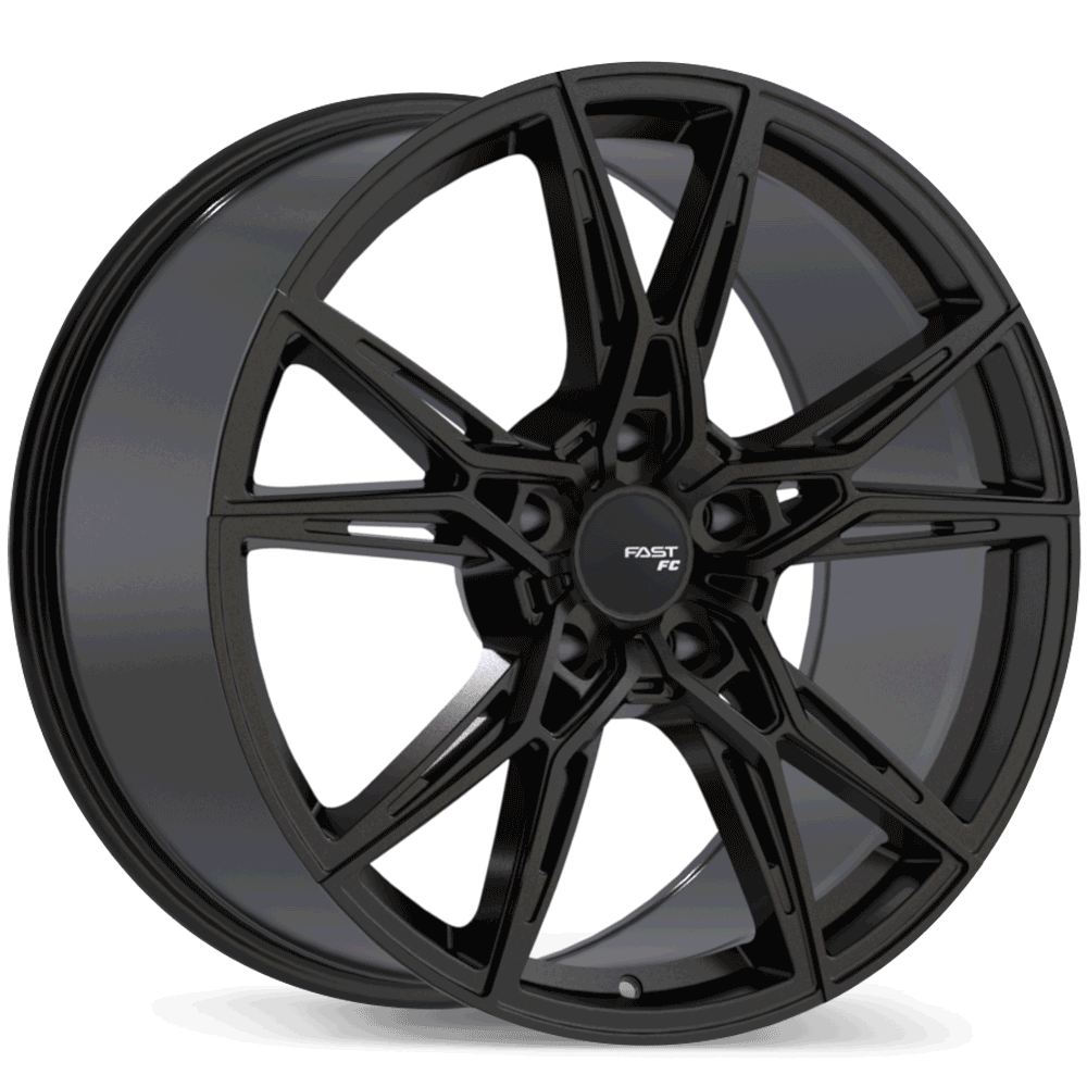 Fast Wheels FC10 Gloss Black Anthracite 20x10.5 +25 5x112mm 66.5mm