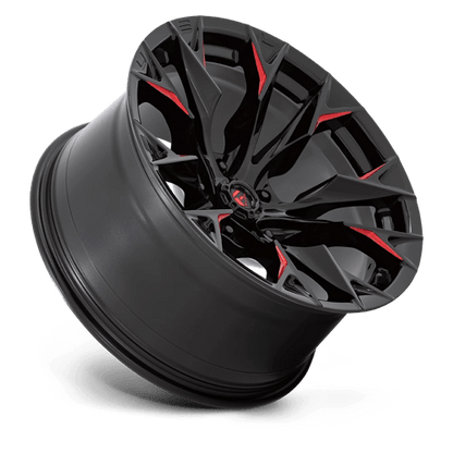 Fuel Offroad D823 FLAME Gloss Black Mill W/ Candy Red 20x10 -18 5x127mm 71.5mm