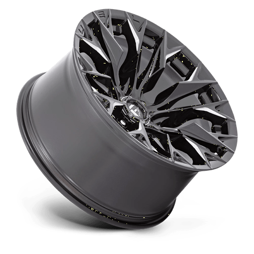 Fuel Offroad D803 FLAME Gloss Black Milled 20x10 -18 6x135mm 87.1mm