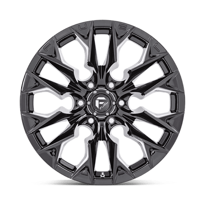 Fuel Offroad D803 FLAME Gloss Black Milled 20x10 -18 6x135mm 87.1mm