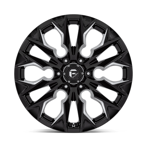 Fuel Offroad D803 FLAME Gloss Black Milled 20x9 +20 6x139.7mm 106.1mm