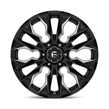 Fuel Offroad D803 FLAME Gloss Black Milled 20x9 +20 6x139.7mm 106.1mm