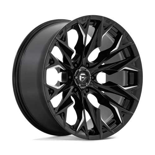 Fuel Offroad D803 FLAME Gloss Black Milled 22x10 -18 6x135mm 87.1mm