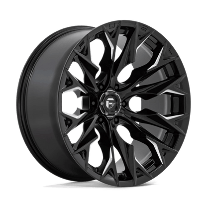 Fuel Offroad D803 FLAME Gloss Black Milled 22x10 -18 6x135mm 87.1mm