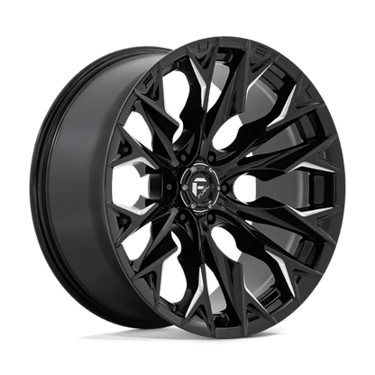 Fuel Offroad D803 FLAME Gloss Black Milled 22x10 -18 6x139.7mm 106.1mm