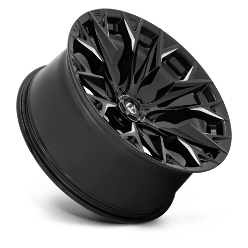 Fuel Offroad D803 FLAME Gloss Black Milled 22x10 -18 6x139.7mm 106.1mm
