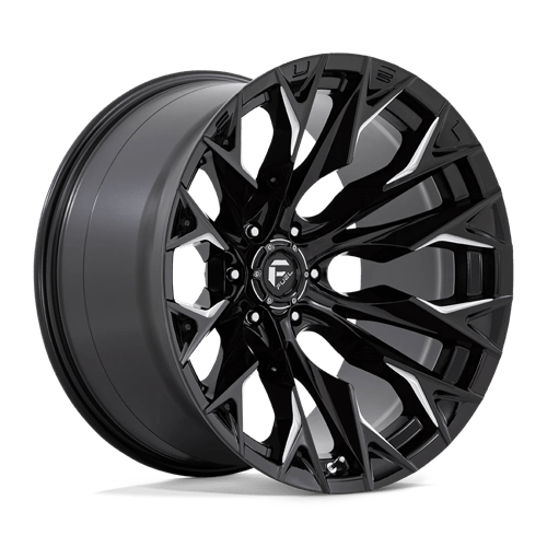 Fuel Offroad D803 FLAME Gloss Black Milled 22x12 -44 6x135mm 87.1mm