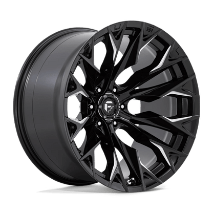 Fuel Offroad D803 FLAME Gloss Black Milled 22x12 -44 6x135mm 87.1mm