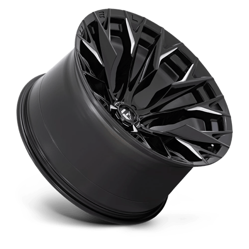 Fuel Offroad D803 FLAME Gloss Black Milled 22x12 -44 6x139.7mm 106.1mm