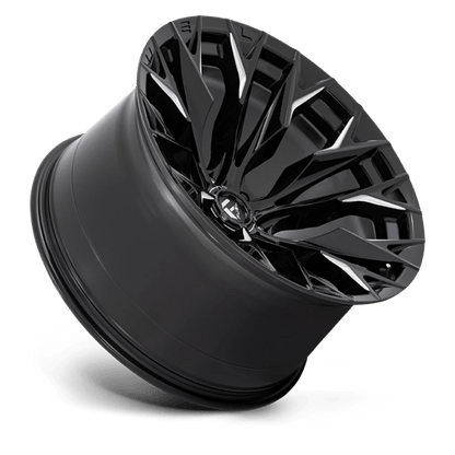 Fuel Offroad D803 FLAME Gloss Black Milled 22x12 -44 6x135mm 87.1mm