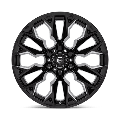Fuel Offroad D803 FLAME Gloss Black Milled 22x12 -44 6x139.7mm 106.1mm