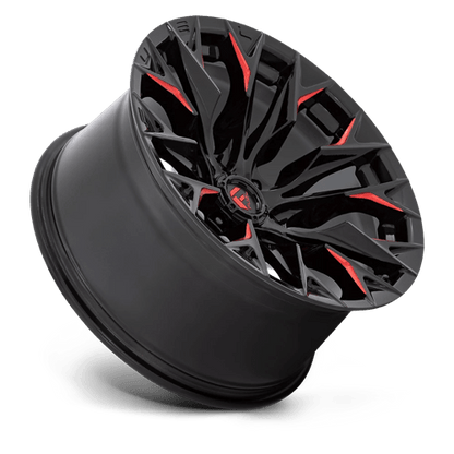 Fuel Offroad D823 FLAME Gloss Black Mill W/ Candy Red 20x9 +1 5x127mm 71.5mm
