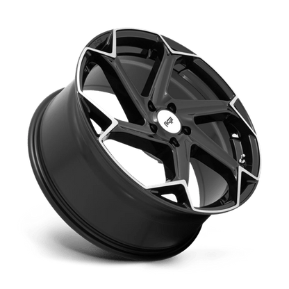 Niche M255 FLASH Gloss Black Brushed 20x9 +27 5x112mm 66.6mm