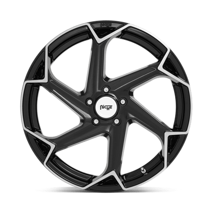 Niche M255 FLASH Gloss Black Brushed 20x9 +38 5x112mm 66.6mm