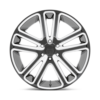 DUB S255 FLEX Gloss Black Milled 24x10 +30 6x135mm 87.1mm