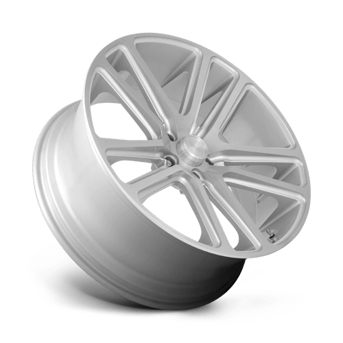 DUB S257 FLEX Gloss Silver Brushed Face 24x10 +10 5x127mm 78.1mm
