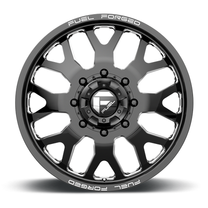 Fuel Offroad DE19 FF19D Gloss Black Milled 24x8.25 +105 8x210mm 154.3mm