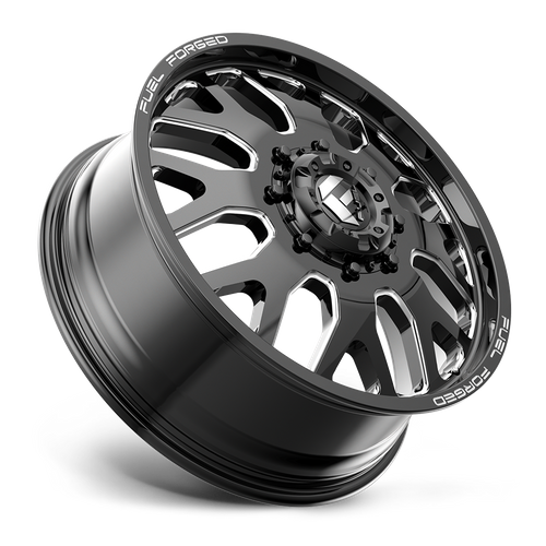 Fuel Offroad DE19 FF19D Gloss Black Milled 24x12 -50 8x180mm 124.2mm