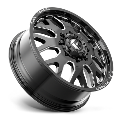 Fuel Offroad DE19 FF19D Gloss Black Milled 22x8.25 +105 8x165.1mm 121.5mm
