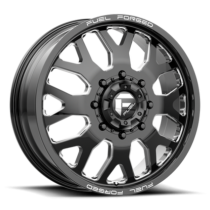 Fuel Offroad FF19 Gloss Black Milled 22x8.25 -240 8x165.1mm 121.5mm