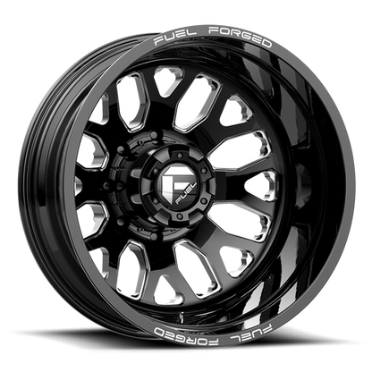 Fuel Offroad FF19 Gloss Black Milled 22x8.25 -202 8x200mm 142mm