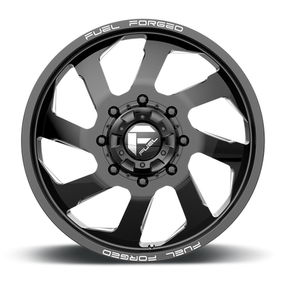 Fuel Offroad DD39 FF39D Gloss Black Milled 22x8.25 +105 8x200mm 142mm