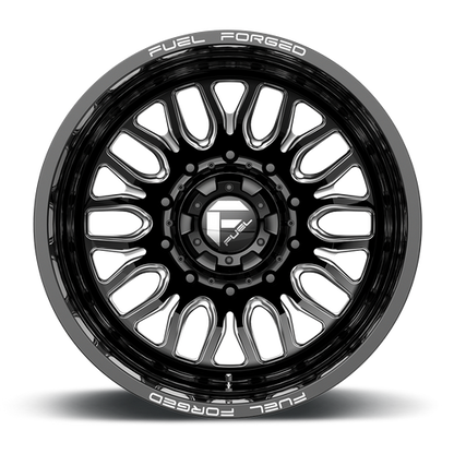 Fuel Offroad FF66 Matte Black Milled 20x8.25 -202 10x225mm 170.1mm